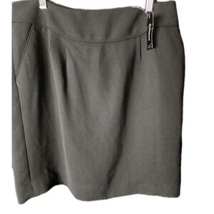 Express Design Studio Black Business Skirt Lined Size 12 NWT